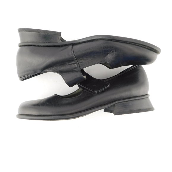 BEAUTIFEEL Black Leather Mary Jane Flats 36&37 Mismate - Picture 4 of 8